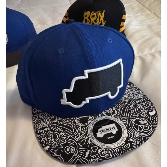 Mens Brixton & Trukfit Snapback/Trucker Hats Streetwear Caps Adjustable Size - Picture 3 of 7